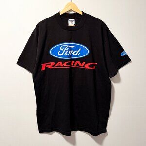 Ford Racing Black Graphic T-Shirt - Mens Large - Like New